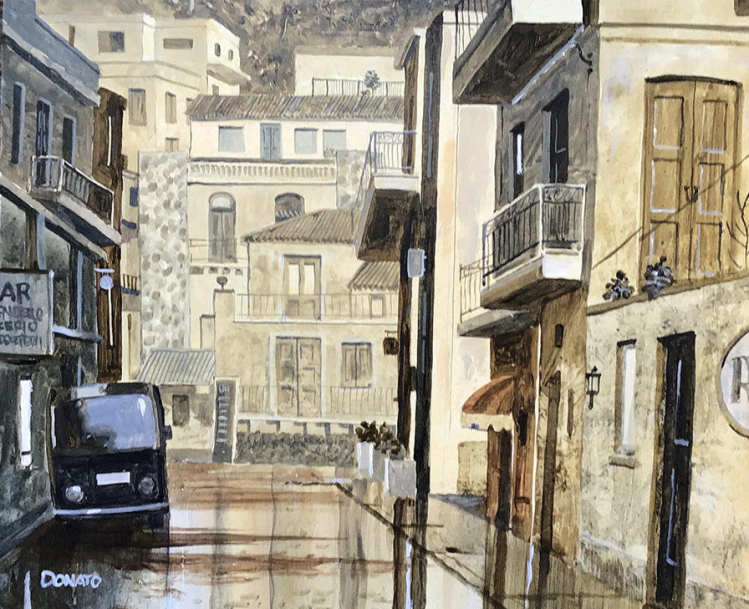 Taromina Sicily After the Rain